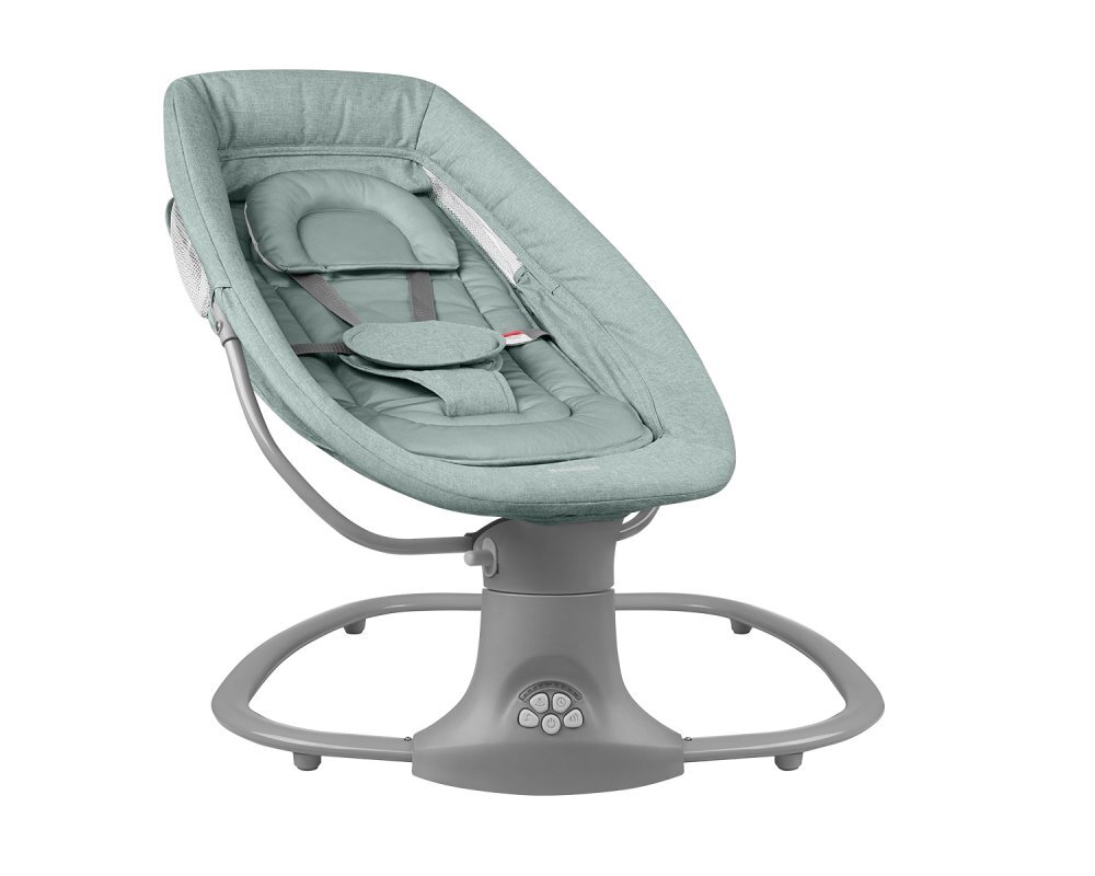 KikkaBoo Leagan electric cu telecomanda si bluetooth side-to-side Winks Mint 2024