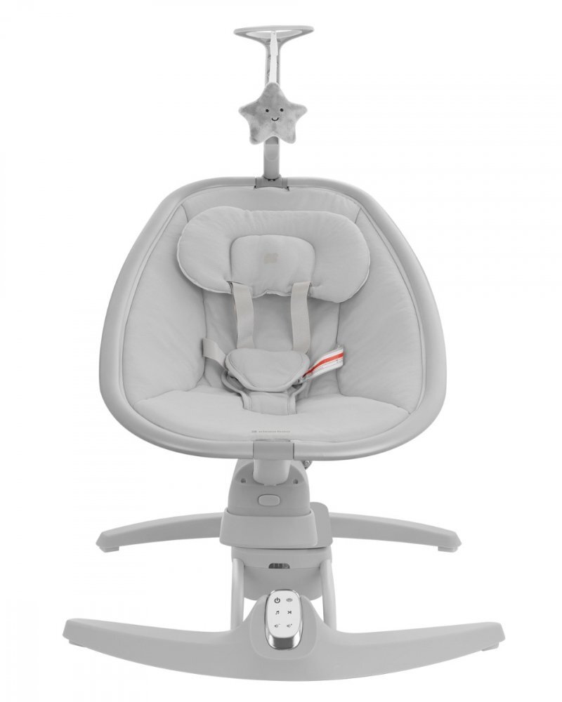 KikkaBoo Leagan electric cu telecomanda si leganare laterala Spinny Grey