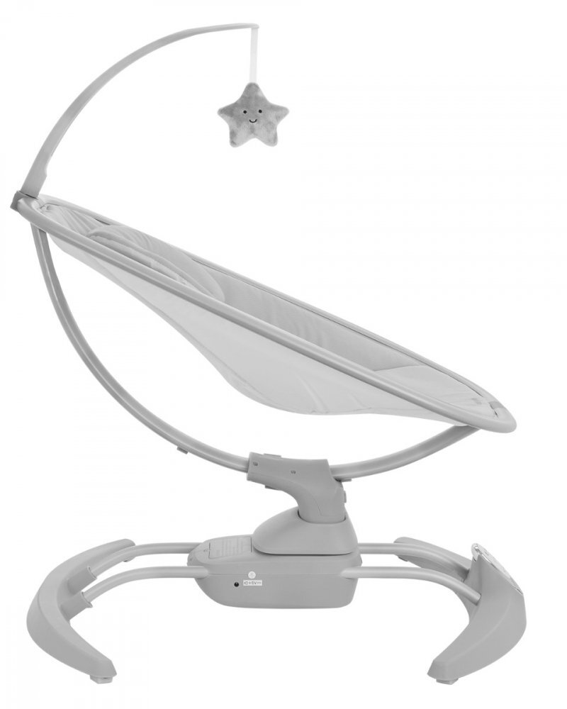 KikkaBoo Leagan electric cu telecomanda si leganare laterala Spinny Grey