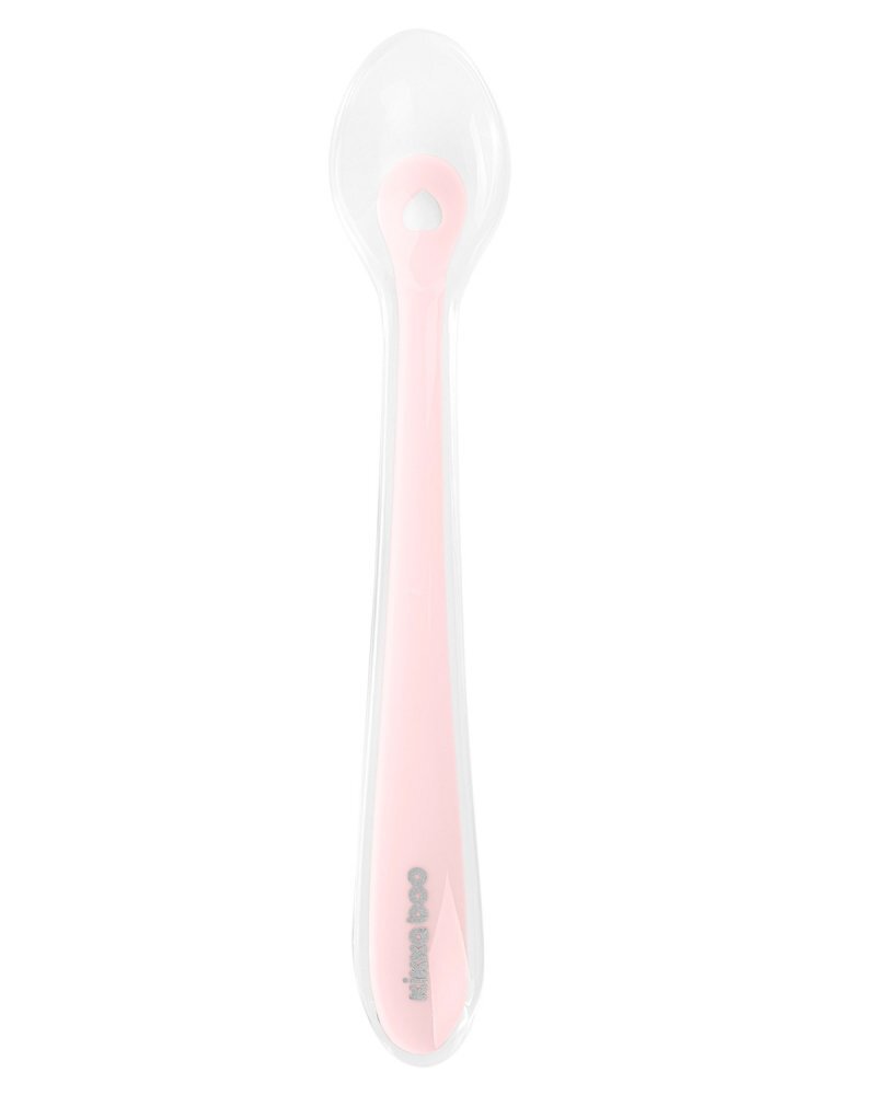 KikkaBoo Lingurita din silicon Pink