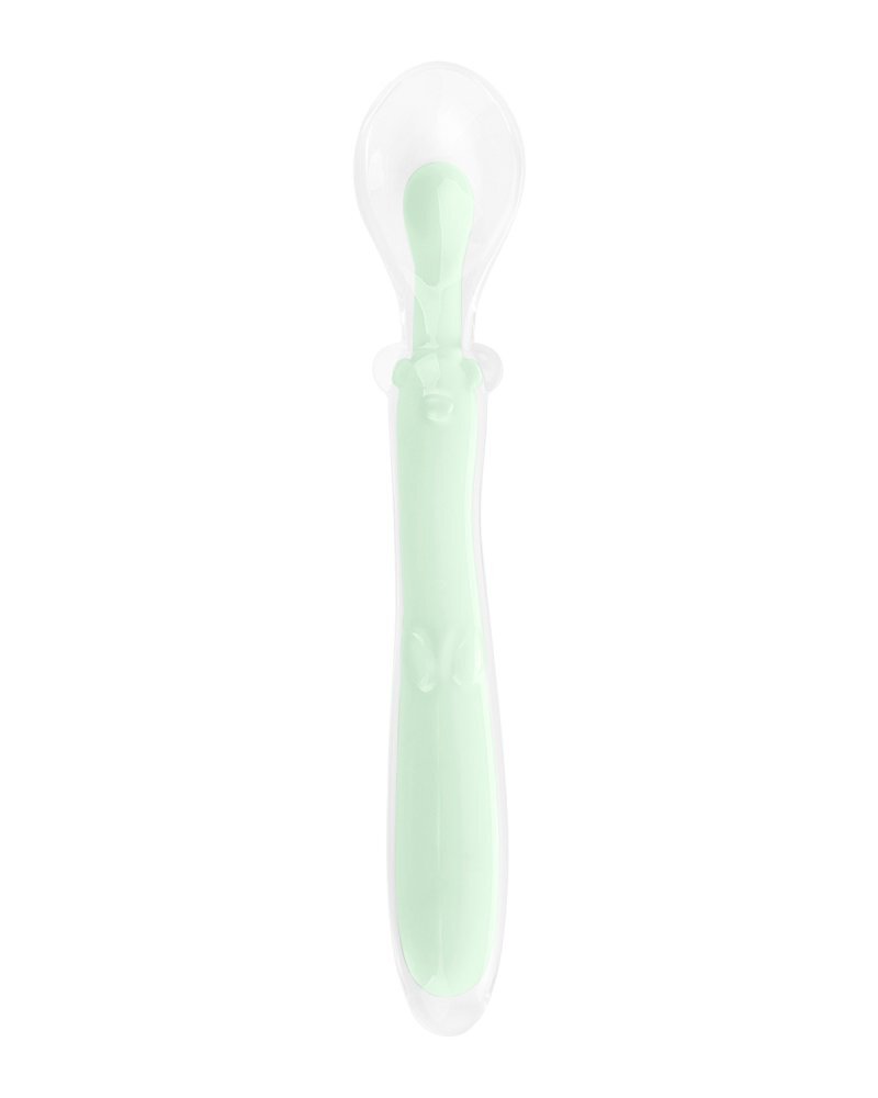 KikkaBoo Lingurita flexibila din silicon Ultrasoft Training Spoon Mint