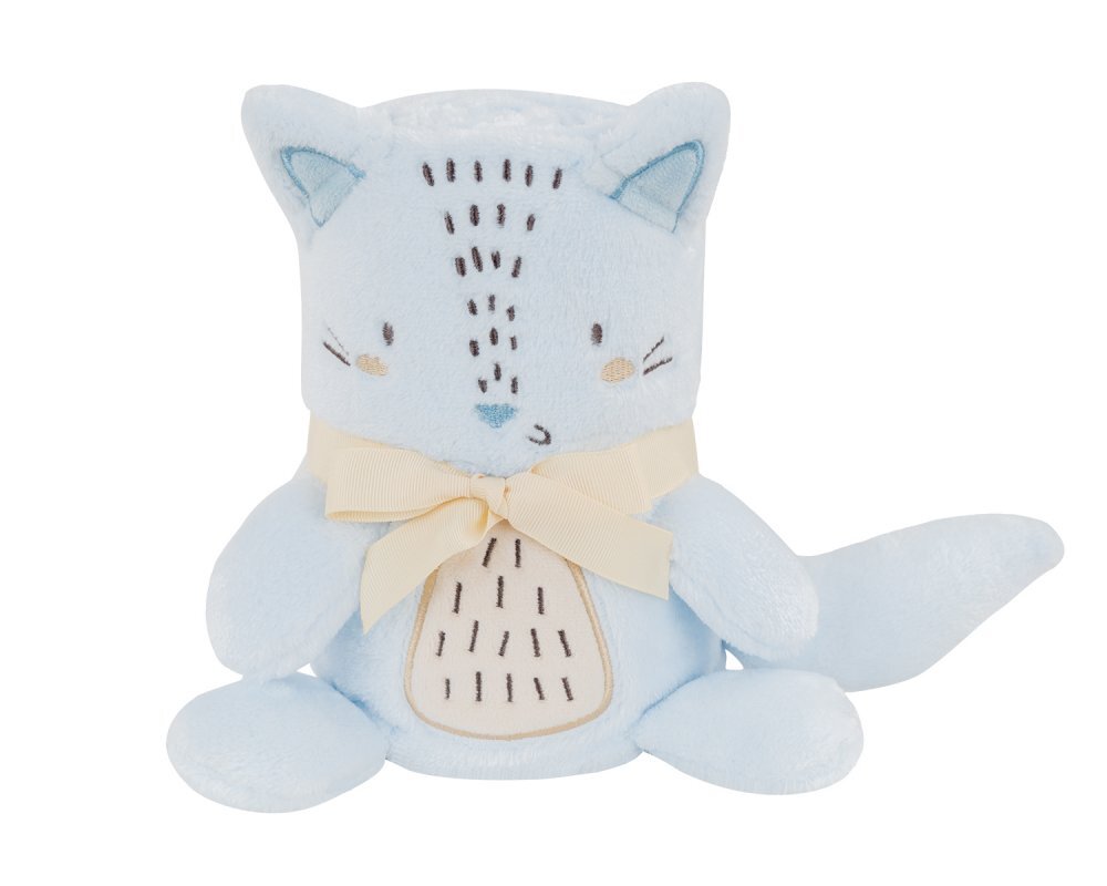 KikkaBoo Paturica moale 75x100 cm Baby blanket 3D Little Fox