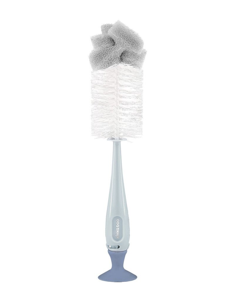 KikkaBoo Perie pentru biberoane 2 in 1 Blue