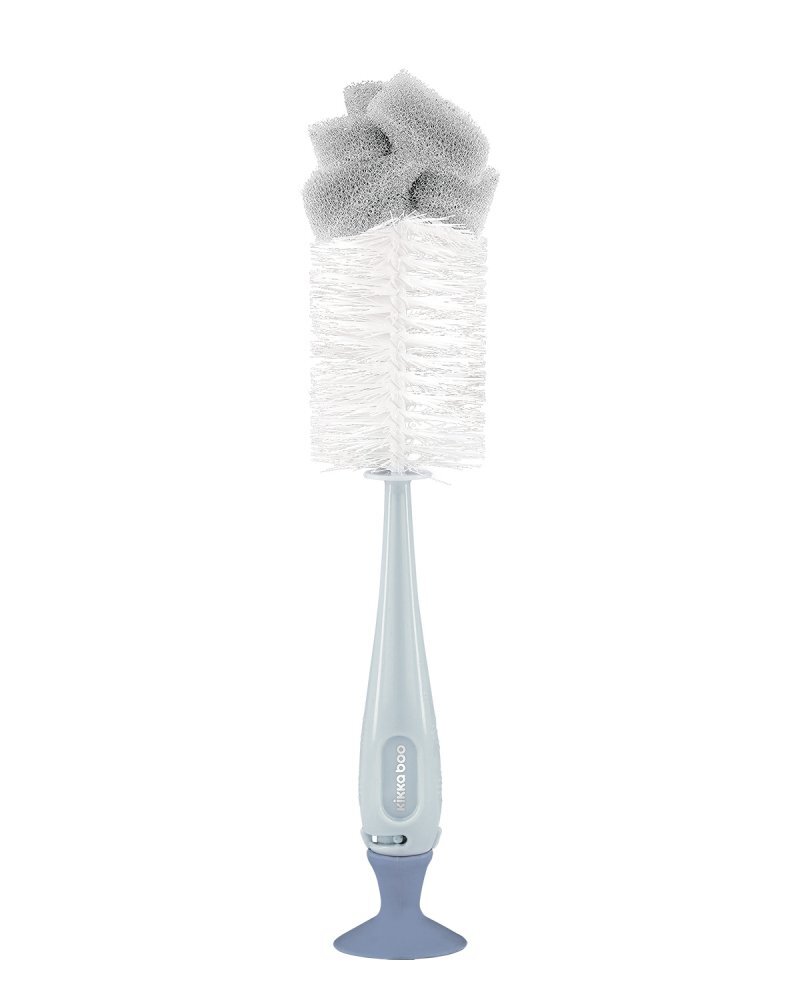 KikkaBoo Perie pentru biberoane 2 in 1 Blue