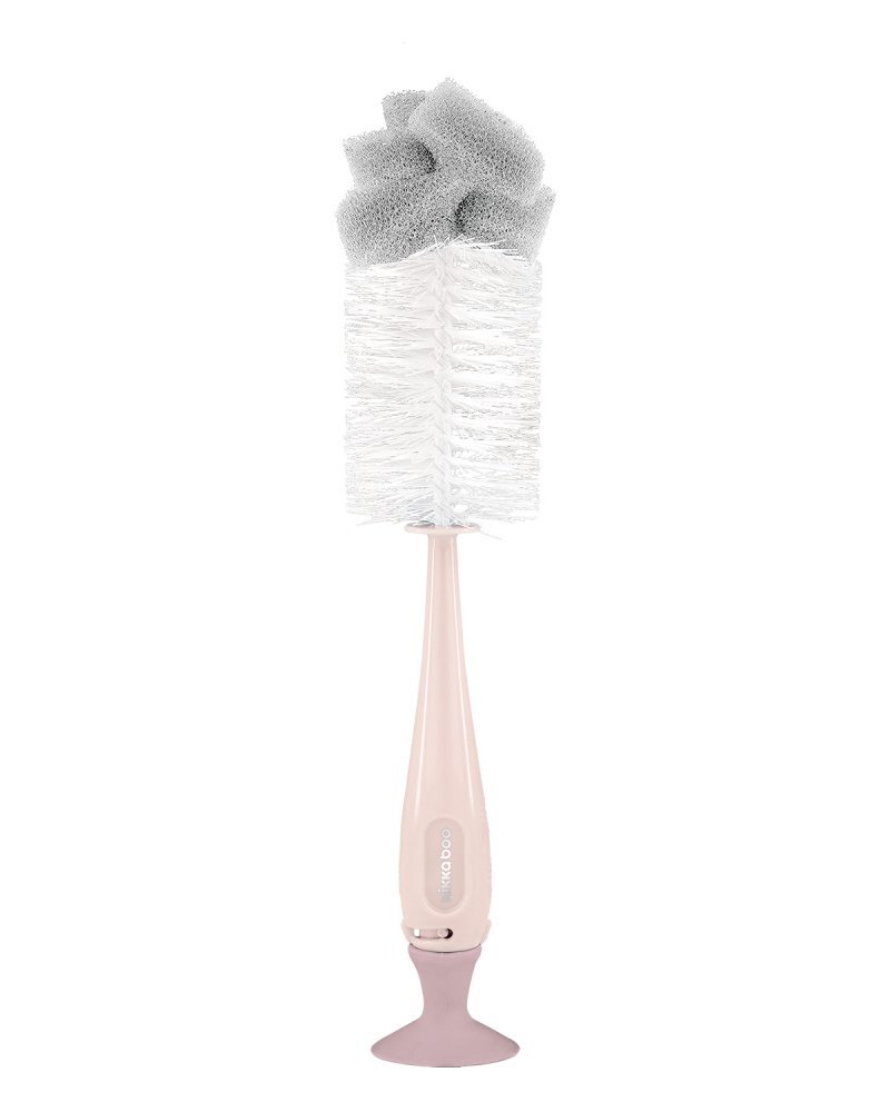 KikkaBoo Perie pentru biberoane 2 in 1 Pink