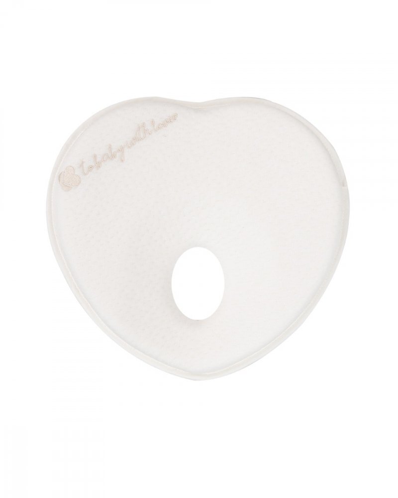 KikkaBoo Pernuta memory pentru formarea capului Airknit Heart White