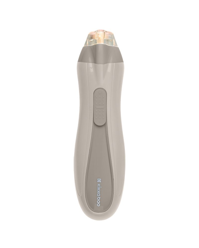 KikkaBoo Pila electrica pentru bebelusi si copii Beige cu lumina6 capete slefuire incluse2 viteze2 directii rotatiecutie de depozitare inclusa