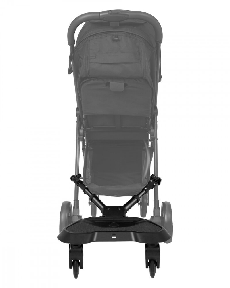 KikkaBoo Platforma pentru atasare la carucior copii Ally Black cu prindere universala roti cu suspensii reglaj in 8 pozitii Max 20 kg