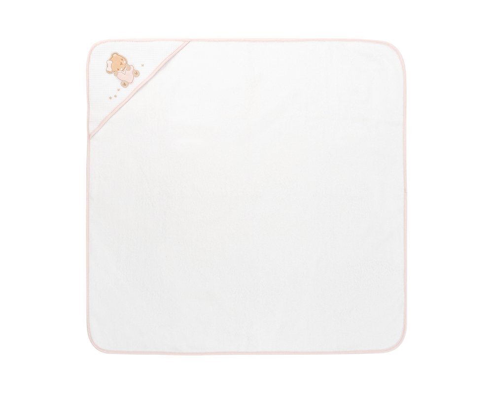 KikkaBoo Prosop cu gluga 90x 90 cm Dream Big Pink