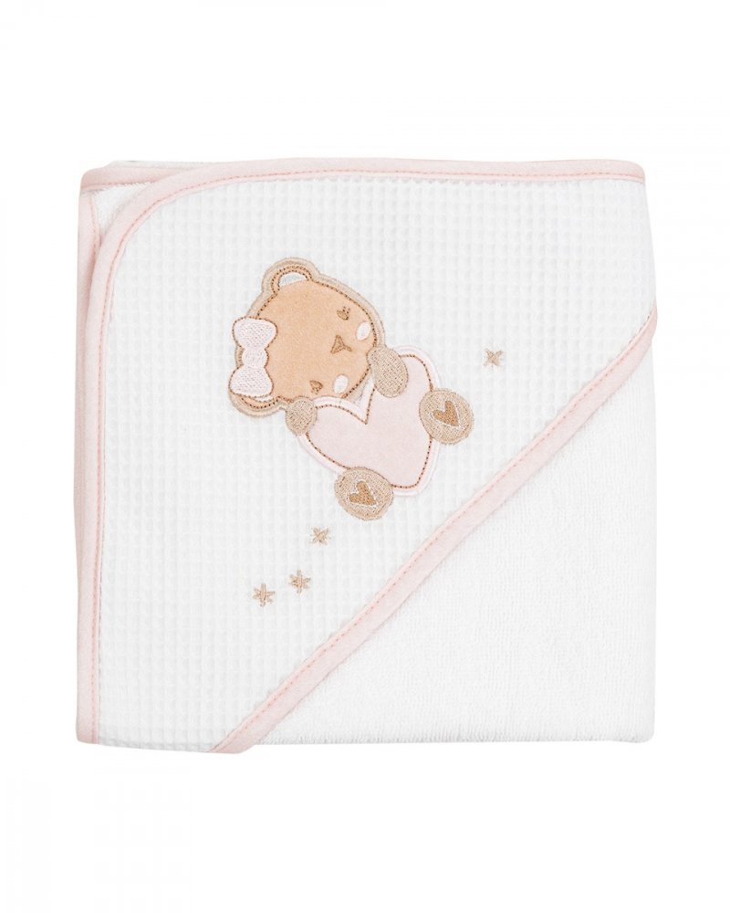 KikkaBoo Prosop cu gluga 90x 90 cm Dream Big Pink