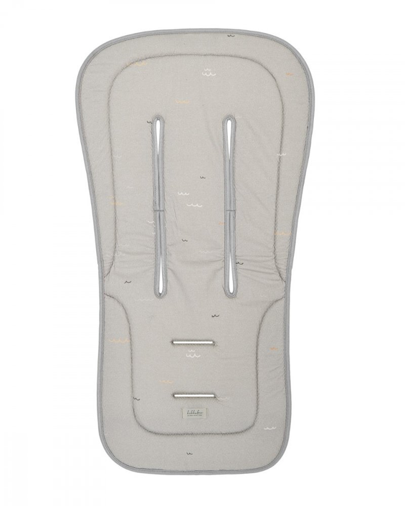 KikkaBoo Protectie anti-transpiratie Seally Me Model universal pentru caruciorhusa din bumbac moale si spate din plasa 3D respirabila Orificii pentru centura de sigurantaDimensiune 81x42 cm