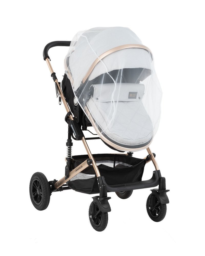 KikkaBoo Protectie impotriva insectelor Mosquito White pentru carucior sportlandoudin tull premium certificat OEKO-TEX