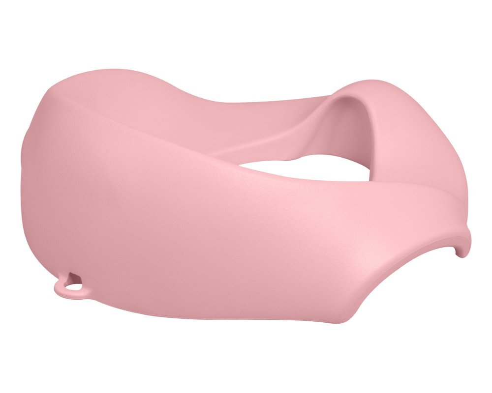 KikkaBoo Reductor de toaleta pentru copii Flipper Pink din spuma EVAdesign ergonomicsuprafata antibacterianamanere si agatatoare integrate18luni+