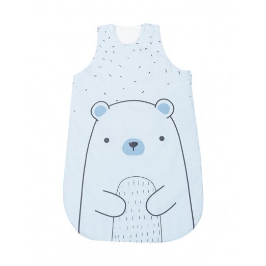 KikkaBoo Sac de dormit 6-18 luni Bear with me Bluelungime 90 cmgrosime 1.8 tog