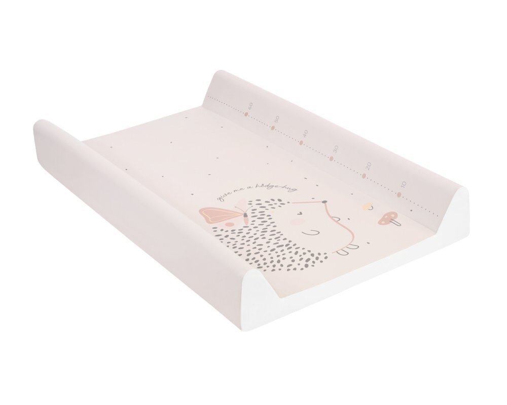 KikkaBoo Saltea de infasat moale pentru bebelusi Hedge-hugs 70x50cm soft cu suprafata impermeabilaTaliometru incorporatContur lateral mai inalt restrictie blanda antirostogolirePotrivita pentru acasacabinete medicale