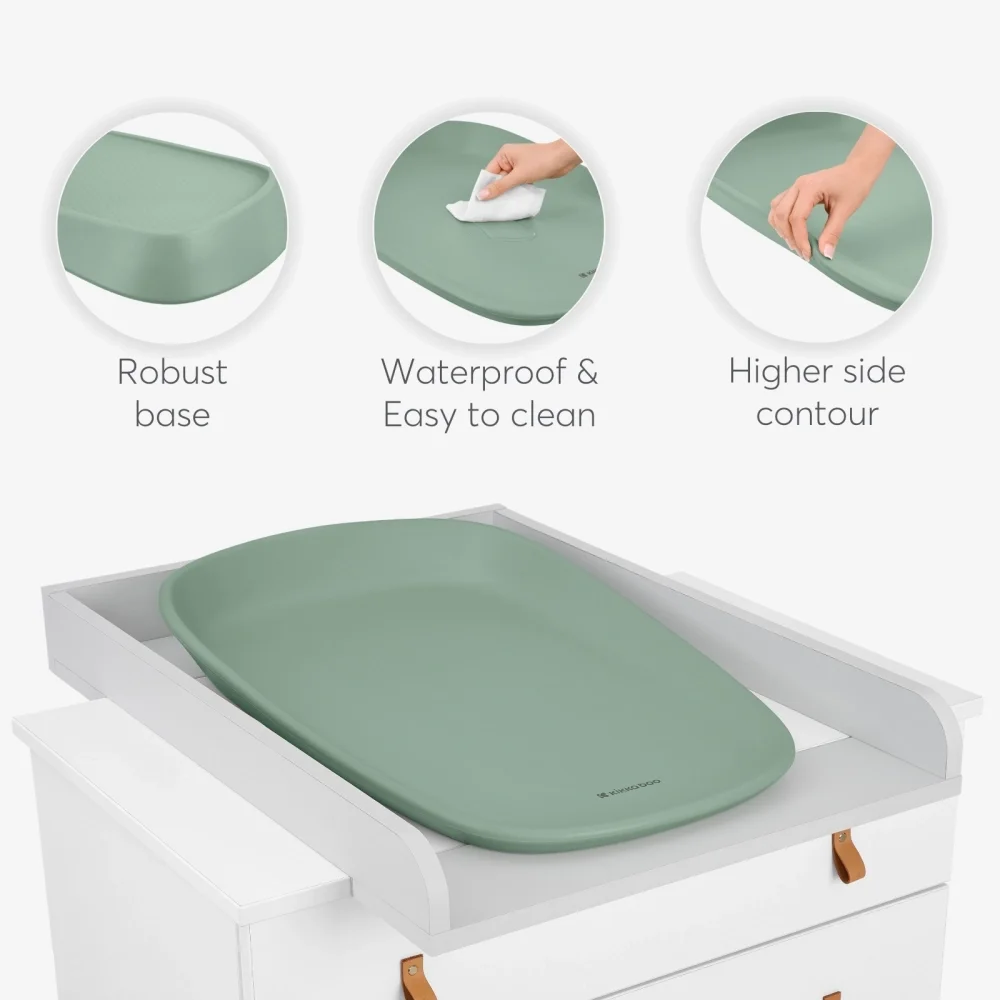 KikkaBoo Saltea de infasat Sage din spuma poliuretanica EVA moalesuprafata impermeabiladesign ergonomic67.5x45x10 cm