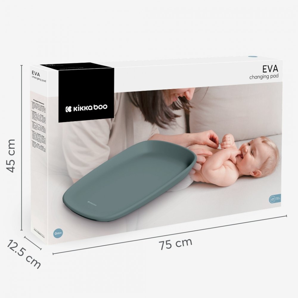 KikkaBoo Saltea de infasat Sage din spuma poliuretanica EVA moalesuprafata impermeabiladesign ergonomic67.5x45x10 cm