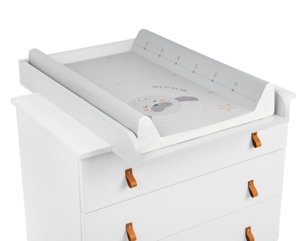 KikkaBoo Saltea infasat cu intaritura Seally Me 70x50cm cu suprafata impermeabilaTaliometru incorporatContur lateral mai inalt restrictie blanda antirostogolirePotrivita pentru acasacabinete medicale