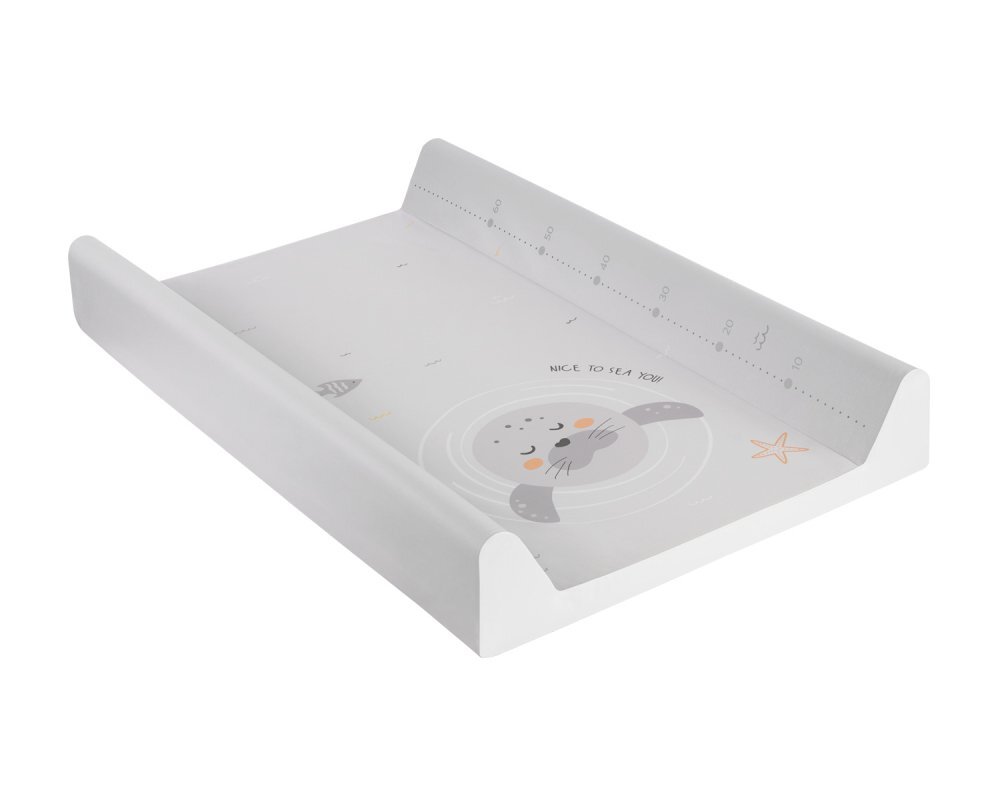 KikkaBoo Saltea infasat soft 80x50cm Seally Me cu suprafata impermeabilataliometru incorporatcuratare usoaracontur lateral inalt pentru siguranta suplimentara