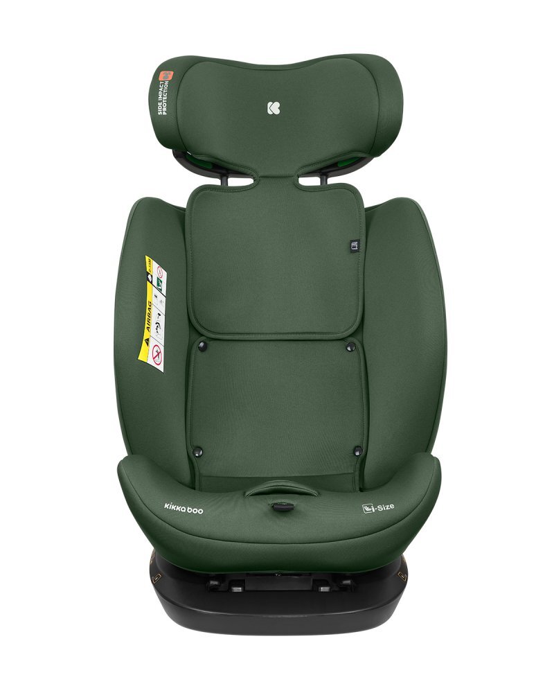 KikkaBoo Scaun auto copii i-Explore 2 i-SIZE Army Green 40-150 cmtetiera reglabila in 14 pozitii inaltimespatar reglabilperna reductor inclusahusa detasabilacenturi de siguranta cu pernute pentru umeri