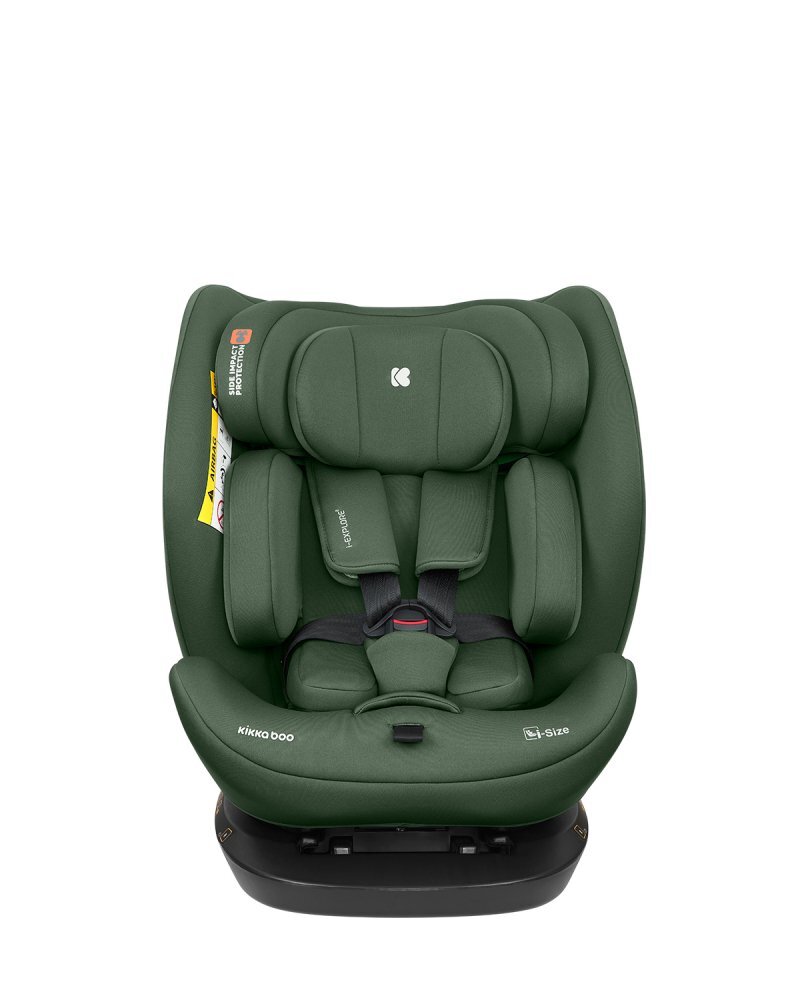 KikkaBoo Scaun auto copii i-Explore 2 i-SIZE Army Green 40-150 cmtetiera reglabila in 14 pozitii inaltimespatar reglabilperna reductor inclusahusa detasabilacenturi de siguranta cu pernute pentru umeri