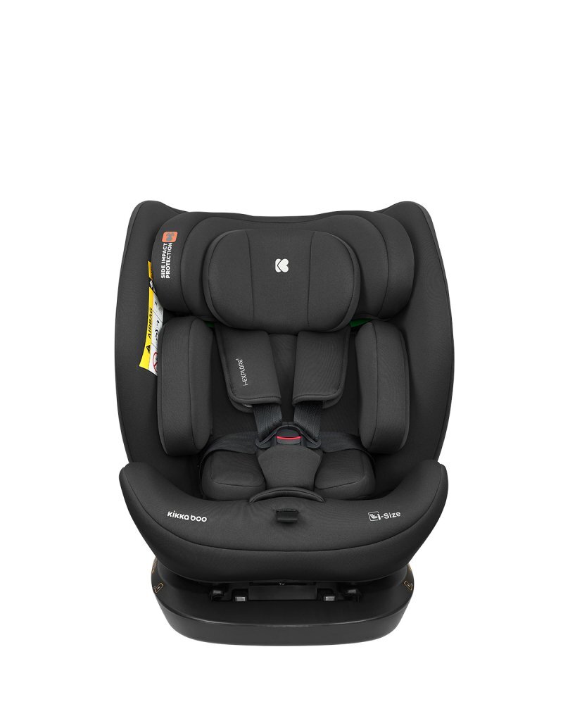 KikkaBoo Scaun auto copii i-Explore 2 i-SIZE Black 40-150 cmtetiera reglabila in 14 pozitii inaltimespatar reglabilperna reductor inclusahusa detasabilacenturi de siguranta cu pernute pentru umeri