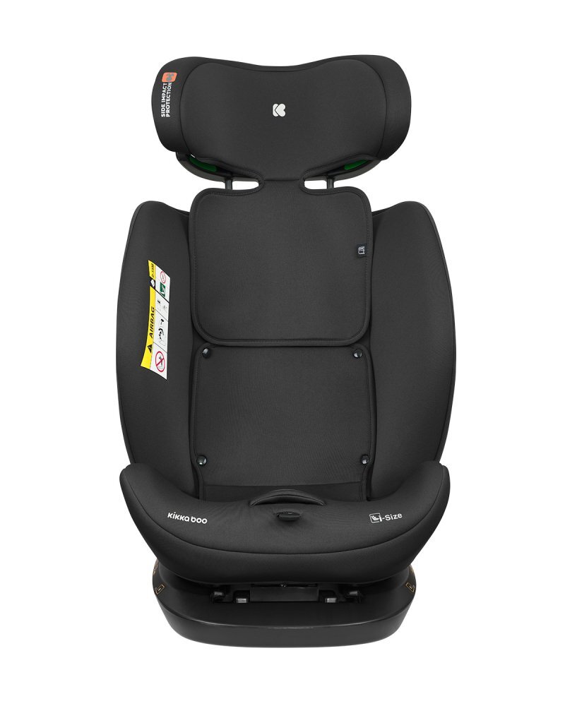 KikkaBoo Scaun auto copii i-Explore 2 i-SIZE Black 40-150 cmtetiera reglabila in 14 pozitii inaltimespatar reglabilperna reductor inclusahusa detasabilacenturi de siguranta cu pernute pentru umeri