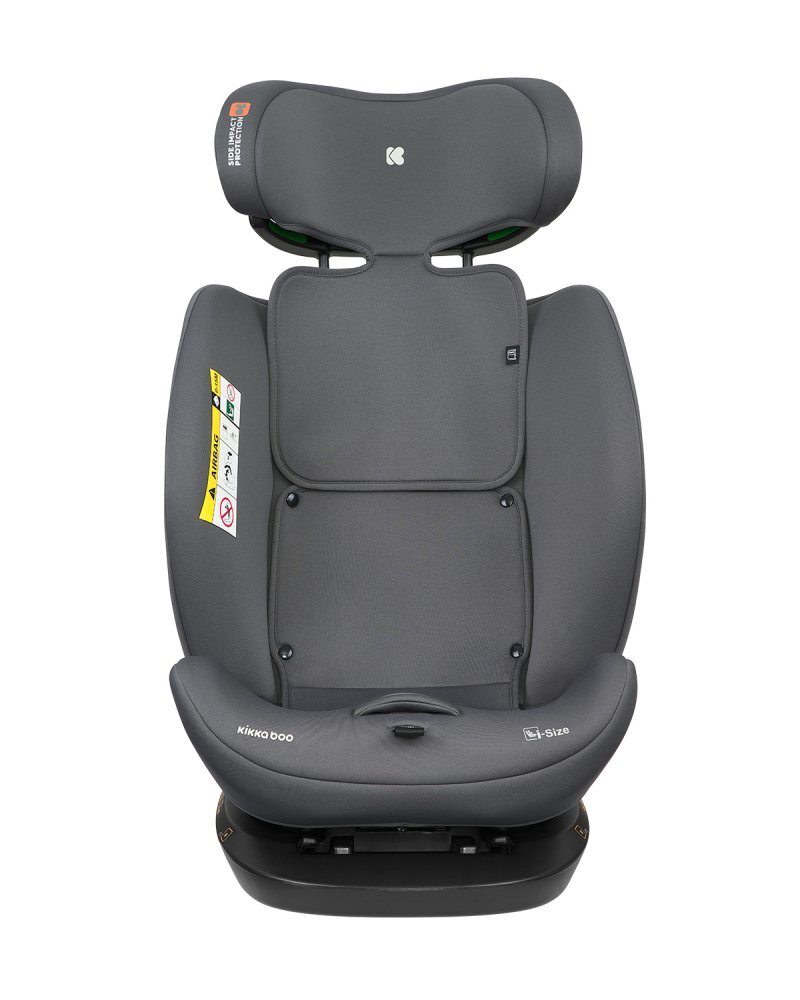 KikkaBoo Scaun auto copii i-Explore 2 i-SIZE Grey 40-150 cmtetiera reglabila in 14 pozitii inaltimespatar reglabilperna reductor inclusahusa detasabilacenturi de siguranta cu pernute pentru umeri