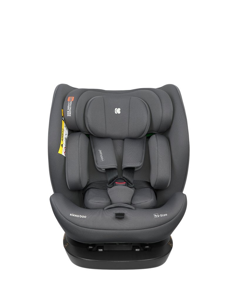 KikkaBoo Scaun auto copii i-Explore 2 i-SIZE Grey 40-150 cmtetiera reglabila in 14 pozitii inaltimespatar reglabilperna reductor inclusahusa detasabilacenturi de siguranta cu pernute pentru umeri