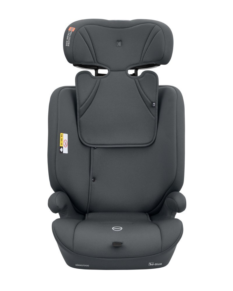 KikkaBoo Scaun auto copii i-Flow i-SIZE Grey 76-150 cmspatar reglabil in 2 pozitiitetiera reglabila 12 pozitiisalteluta reductor inclusacenturi de siguranta cu protectii moicertificat R129