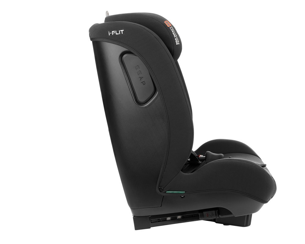 KikkaBoo Scaun auto cu isofix 76-150 cm i-Flit i-SIZE Blackconectori isofix telescopicitetiera reglabila in 12 pozitiiperna reductorghidaj multi centuraSPS-sistem de protectie lateralatop tetherspatar reglabil