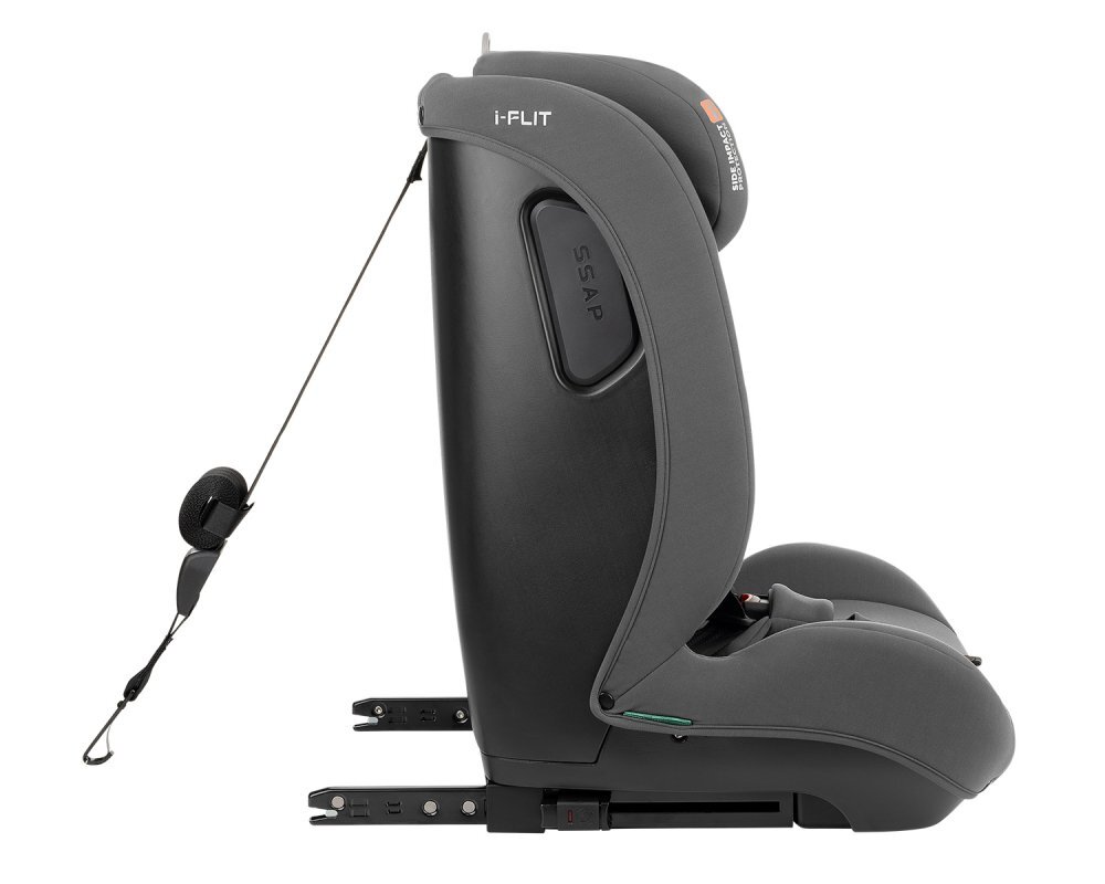 KikkaBoo Scaun auto cu isofix 76-150 cm i-Flit i-SIZE Light Greyconectori isofix telescopicitetiera reglabila in 12 pozitiiperna reductorghidaj multi centuraSPS-sistem de protectie lateralatop tetherspatar reglabil