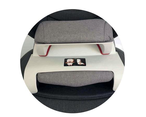 KikkaBoo Scaun auto cu isofix 9-36 kg Ferris Dark Grey