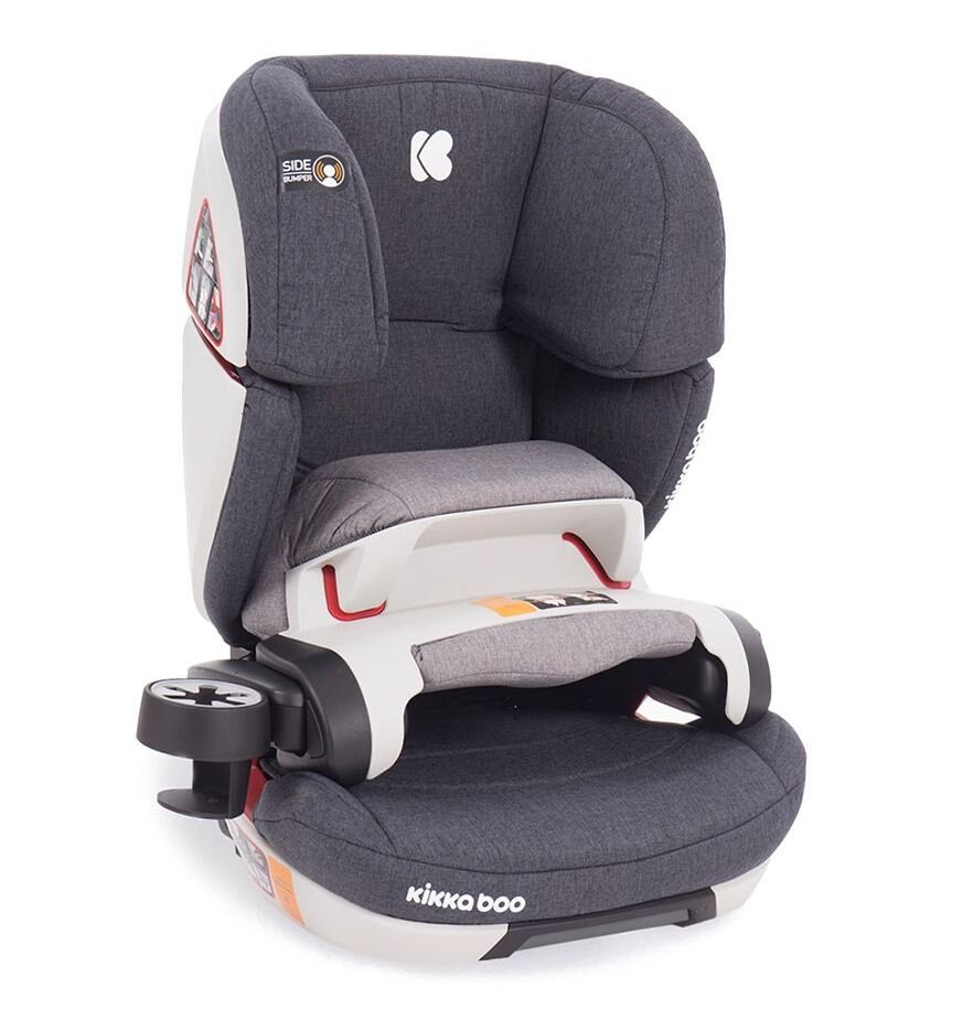 KikkaBoo Scaun auto cu isofix 9-36 kg Ferris Dark Grey