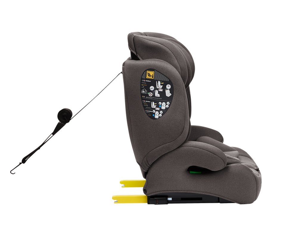 KikkaBoo Scaun auto cu isofix i-Bronn i-SIZE Bej 76-150 cmomologat R129conectori isofix telescopici cu sistem verificare instalaretetiera reglabila in 5 pozitiiperna reductor moaleghidaj multi centurahusa detasabila