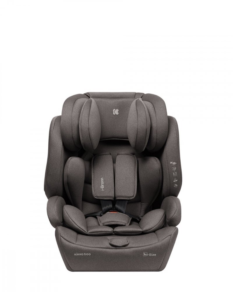 KikkaBoo Scaun auto cu isofix i-Bronn i-SIZE Bej 76-150 cmomologat R129conectori isofix telescopici cu sistem verificare instalaretetiera reglabila in 5 pozitiiperna reductor moaleghidaj multi centurahusa detasabila