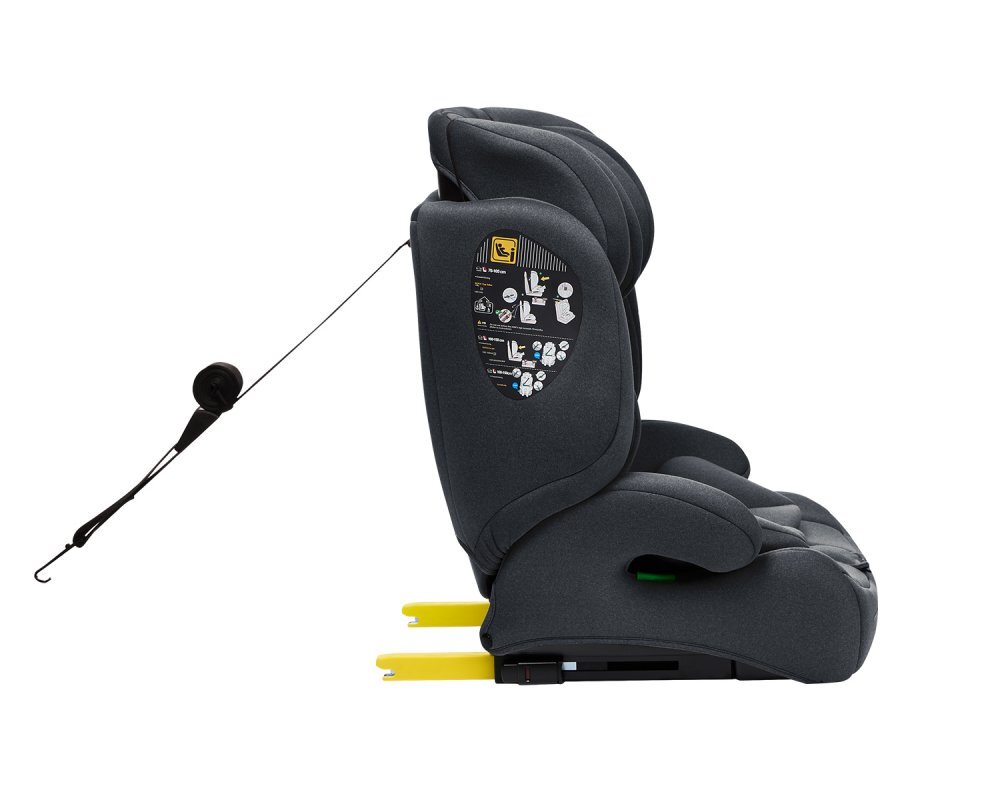 KikkaBoo Scaun auto cu isofix i-Bronn i-SIZE Gri 76-150 cmomologat R129conectori isofix telescopici cu sistem verificare instalaretetiera reglabila in 5 pozitiiperna reductor moaleghidaj multi centurahusa detasabila