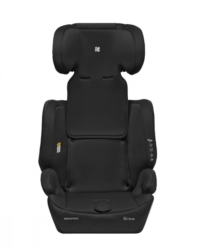 KikkaBoo Scaun auto cu isofix i-Bronn i-SIZE Negru 76-150 cmomologat R129conectori isofix telescopici cu sistem verificare instalaretetiera reglabila in 5 pozitiiperna reductor moaleghidaj multi centurahusa detasabila