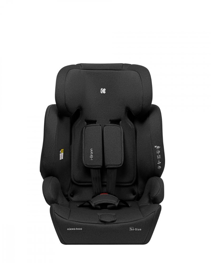 KikkaBoo Scaun auto cu isofix i-Bronn i-SIZE Negru 76-150 cmomologat R129conectori isofix telescopici cu sistem verificare instalaretetiera reglabila in 5 pozitiiperna reductor moaleghidaj multi centurahusa detasabila