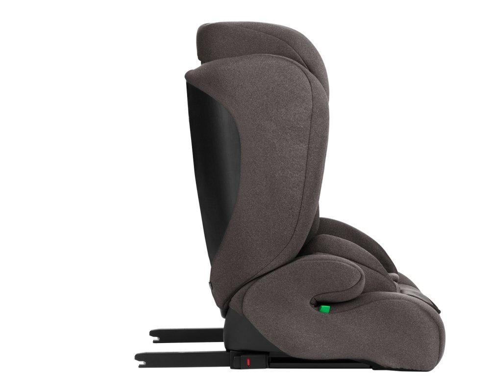 KikkaBoo Scaun auto cu ISOFIX i-Cross i-SIZE Brown 76-150 cmtetiera reglabila in 13 pozitii cu spuma de memoriecentura top tetherhusa detasabilaperna reductor