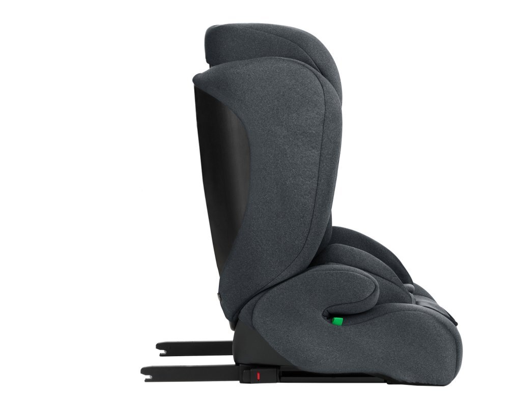 KikkaBoo Scaun auto cu ISOFIX i-Cross i-SIZE Dark Grey 76-150 cmtetiera reglabila in 13 pozitii cu spuma de memoriecentura top tetherhusa detasabilaperna reductor