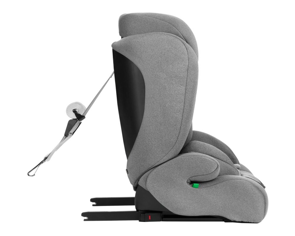 KikkaBoo Scaun auto cu ISOFIX i-Cross i-SIZE Light Grey 76-150 cmtetiera reglabila in 13 pozitii cu spuma de memoriecentura top tetherhusa detasabilaperna reductor