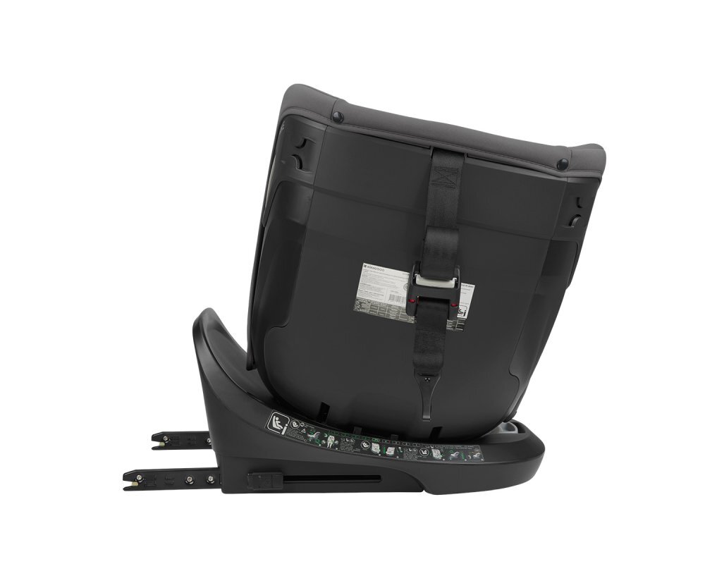 KikkaBoo Scaun auto cu ISOFIX i-Hike DarkGreycertificat I-Size 40-150cmR129SPS-protectie impact lateraltetiera reglabila 15pozitii cu spuma memoriesezut rotativcentura top tether5 pozitii inclinare spatarreductor
