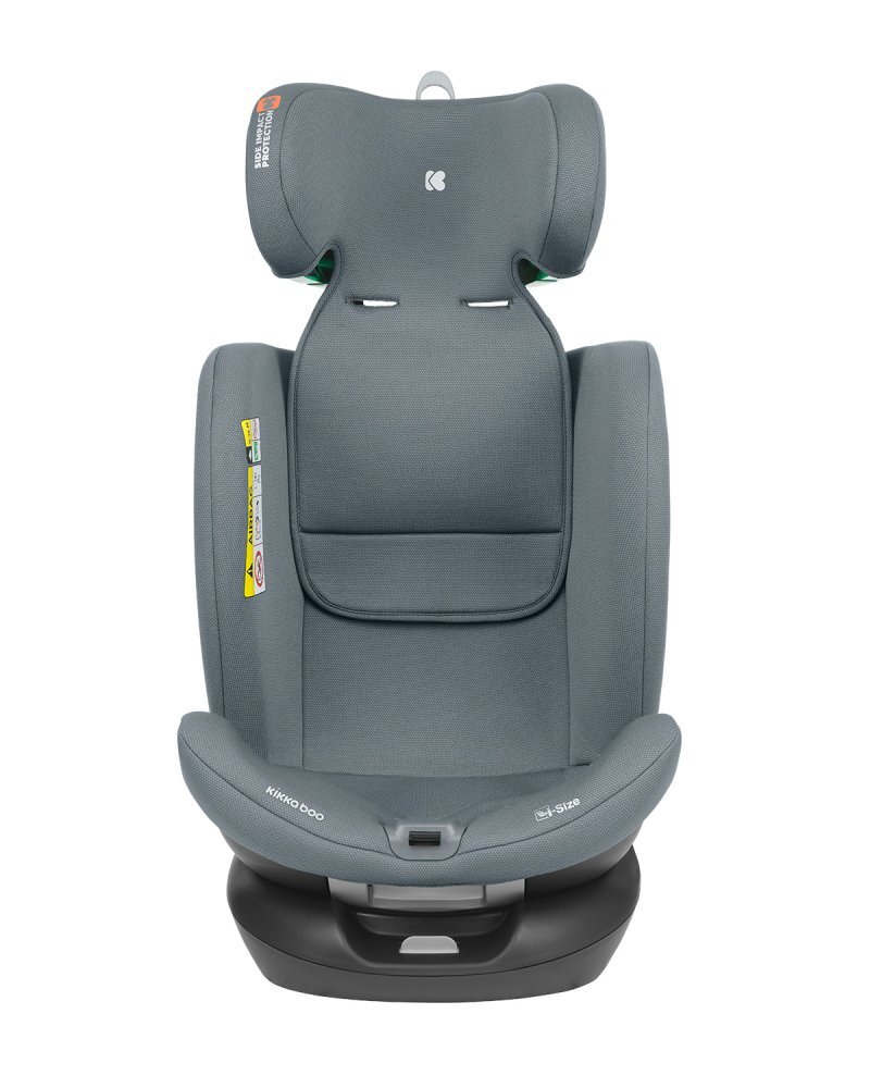 KikkaBoo Scaun auto cu isofix I-Roll I-SIZE Dark Grey 40-150 cmomologat R129SPS-protectie impact lateralbara de recultop teethersezut rotativspatar reglabiltetiera reglabila 24 pozitii cu spuma memorieperna reductor