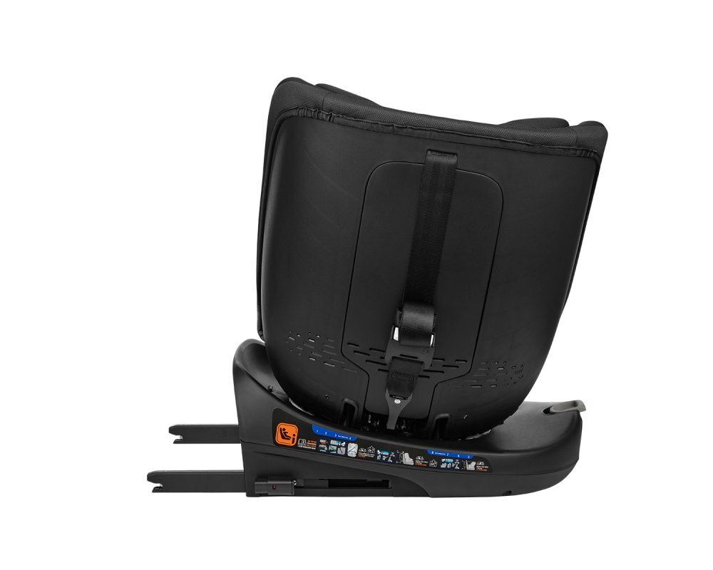 KikkaBoo Scaun auto cu isofix I-Round I-SIZE Black 40-150 cmomologat R129sezut rotativ4 pozitii de inclinare a spataruluitetiera reglabila in 5 pozitiiperna moalehusa detasabilatetiera cu spuma cu memorie