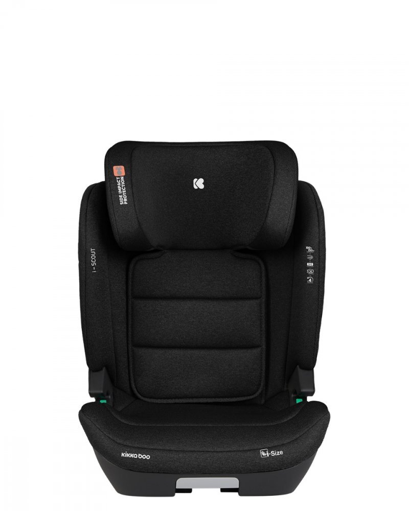 KikkaBoo Scaun auto cu isofix i-Scout Black i-SIZE 100-150 cmSPS-sistem de protectie impact lateralspatar reglabil in 4 pozitiitetiera reglabila in 10 pozitiiconectori isofix telescopici cu sistem vizual verificare
