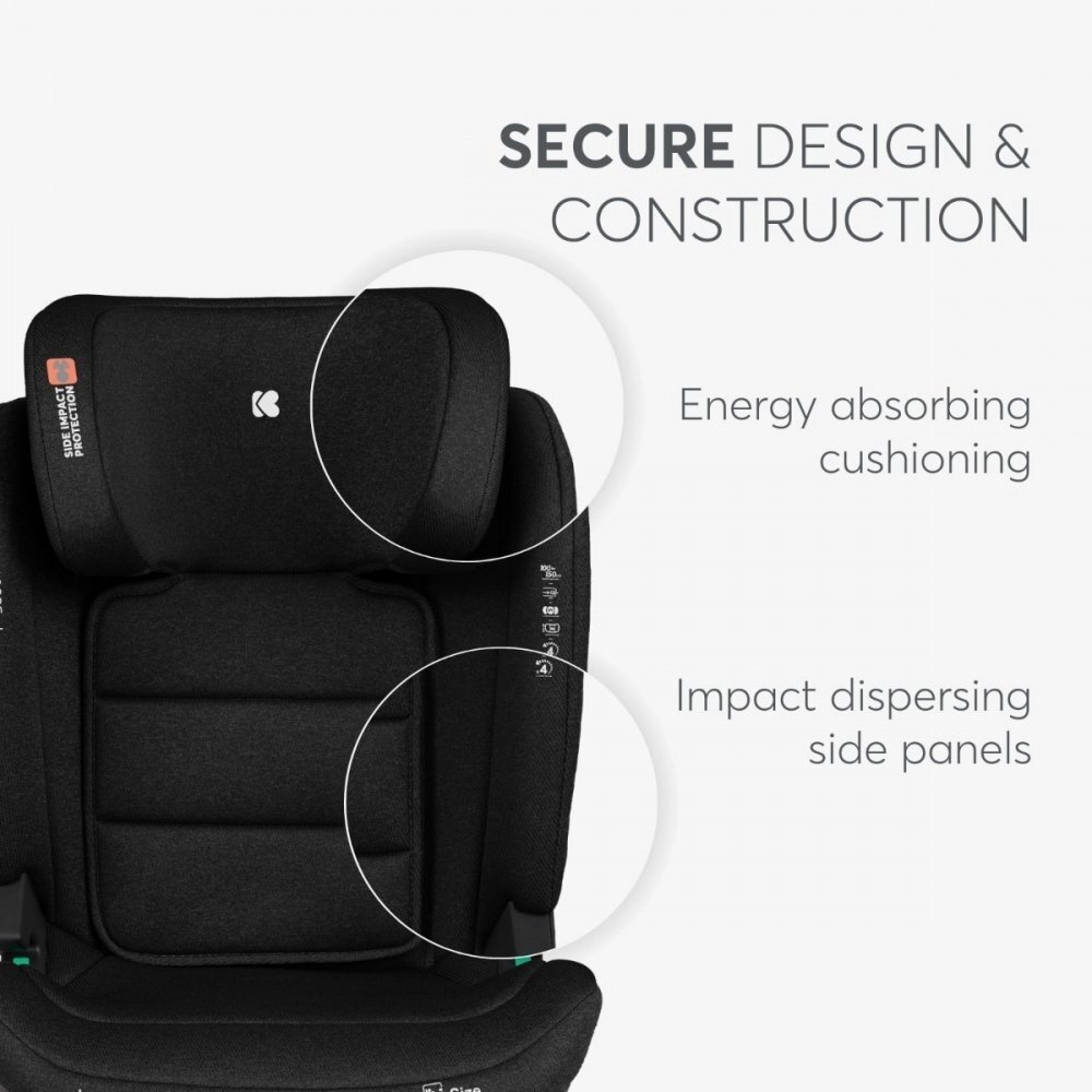 KikkaBoo Scaun auto cu isofix i-Scout Light Grey i-SIZE 100-150 cmSPS-sistem de protectie impact lateralspatar reglabil in 4 pozitiitetiera reglabila in 10 pozitiiconectori isofix telescopici cu sistem vizual verificare