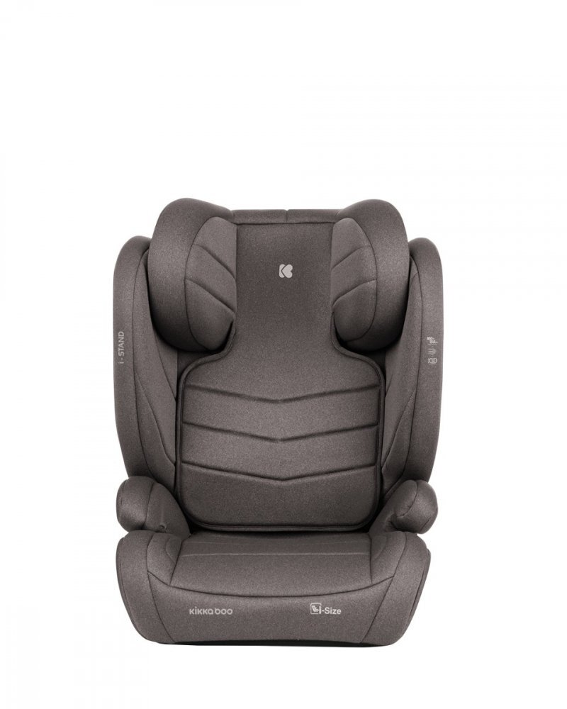 KikkaBoo Scaun auto cu isofix i-Stand Brown 100-150 cmcertificare I-Size tetiera reglabila in 13 pozitii tetiera cu spuma de memoriehusa detasabila