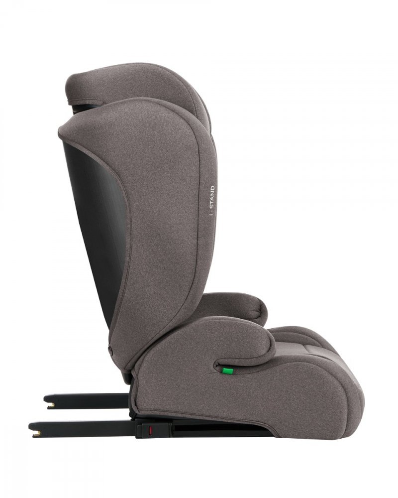 KikkaBoo Scaun auto cu isofix i-Stand Brown 100-150 cmcertificare I-Size tetiera reglabila in 13 pozitii tetiera cu spuma de memoriehusa detasabila
