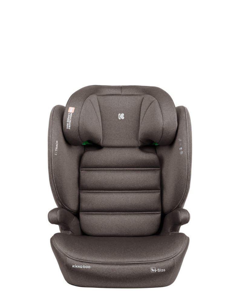 KikkaBoo Scaun auto cu isofix i-Track i-SIZE Brown 100-150 cmtetiera reglabila 12 pozitii cu spuma de memorieprotectie SPSconectori isofix cu afisaj instalare corecta